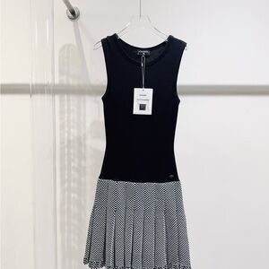 Authentic Chanel Black Textured Fabric